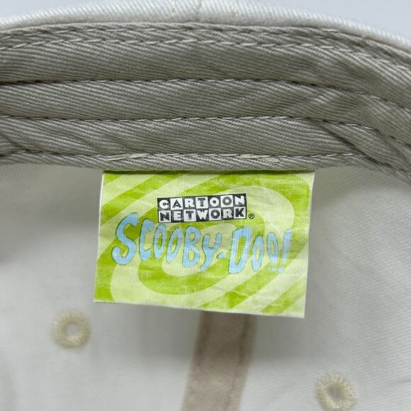 Vintage 90s Scooby Doo Hat Cap 1998 Cartoon Network 6 Panel Strapback White - Picture 10 of 12